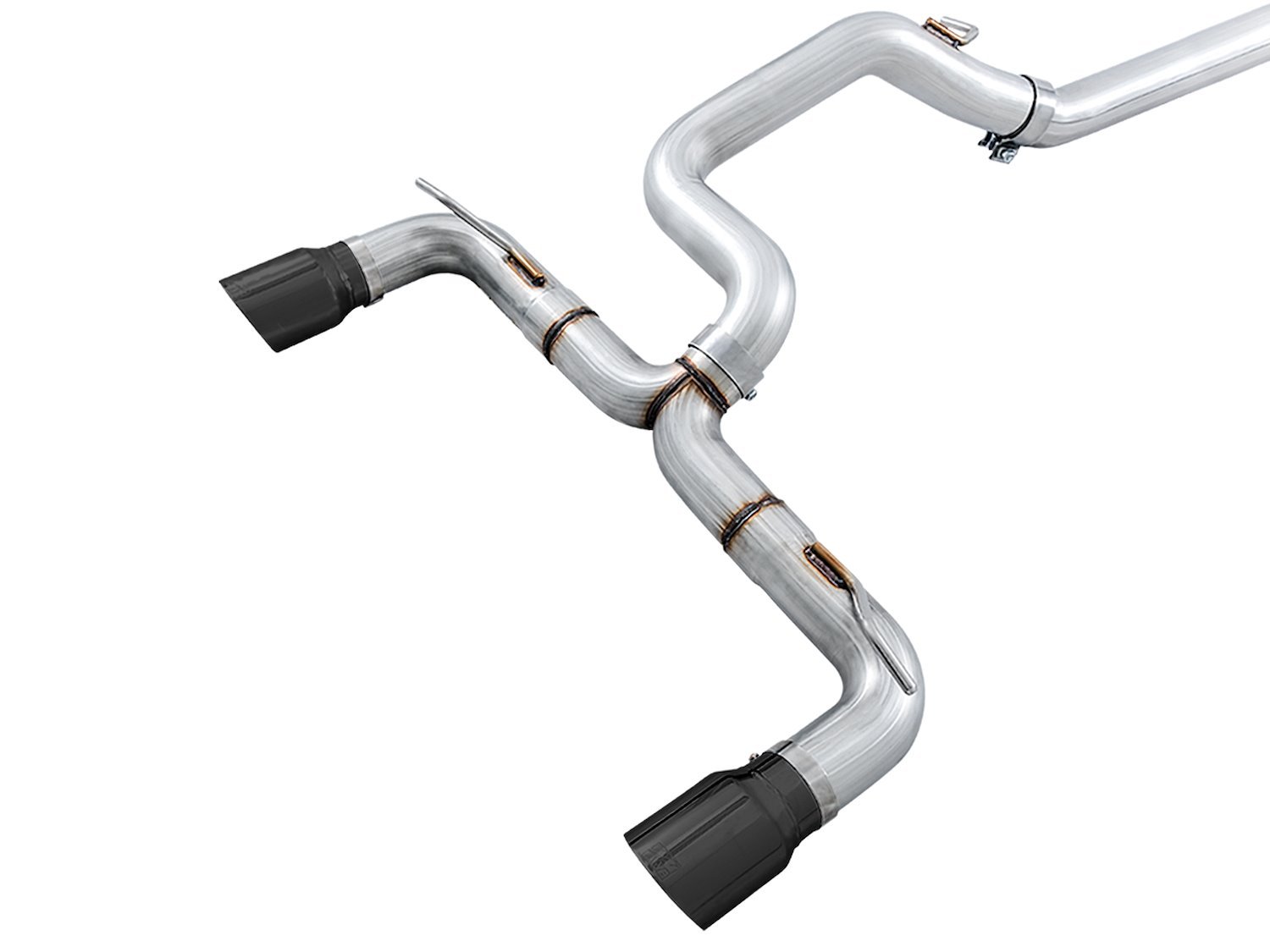 AWE Track Edition Cat-back Exhaust for Ford Focus RS - Diamond Black Tips