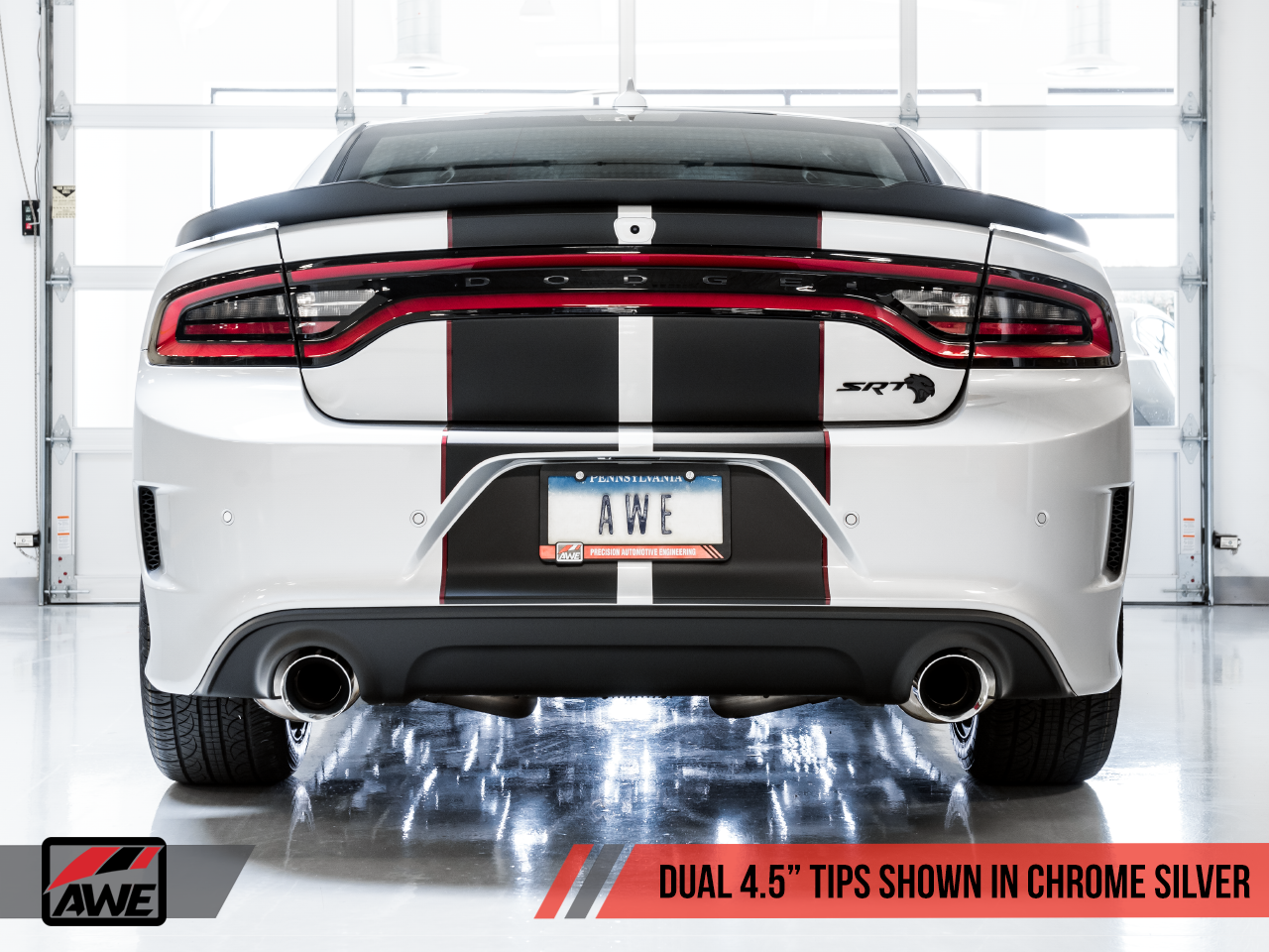 AWE Touring Edition Exhaust for 15+ Charger 6.4 / 6.2 SC - Non-Resonated - Diamond Black Tips