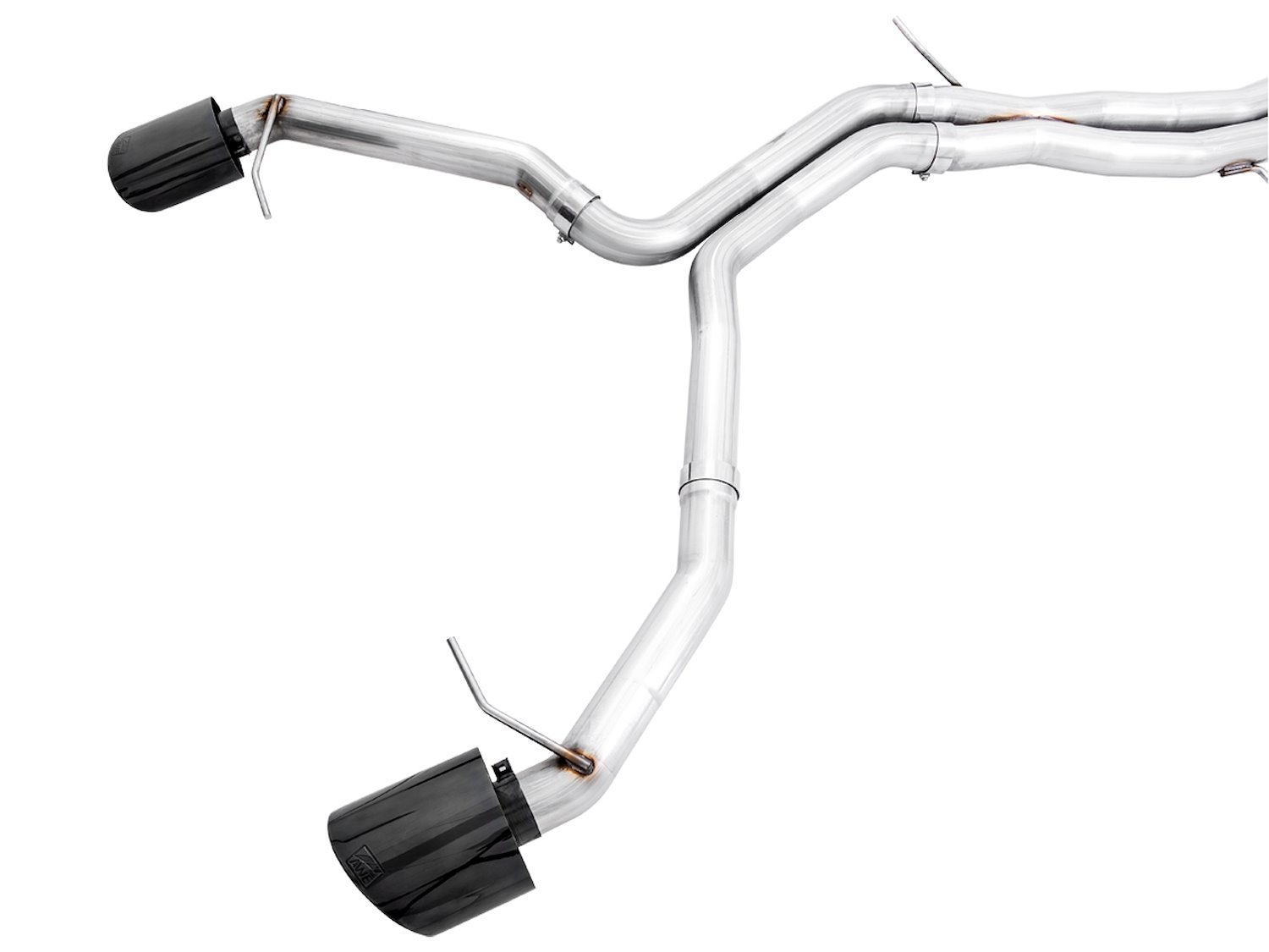AWE Track Edition Exhaust for Audi B9.5 RS 5 Coupe - Non-Resonated - Diamond Black RS-style Tips