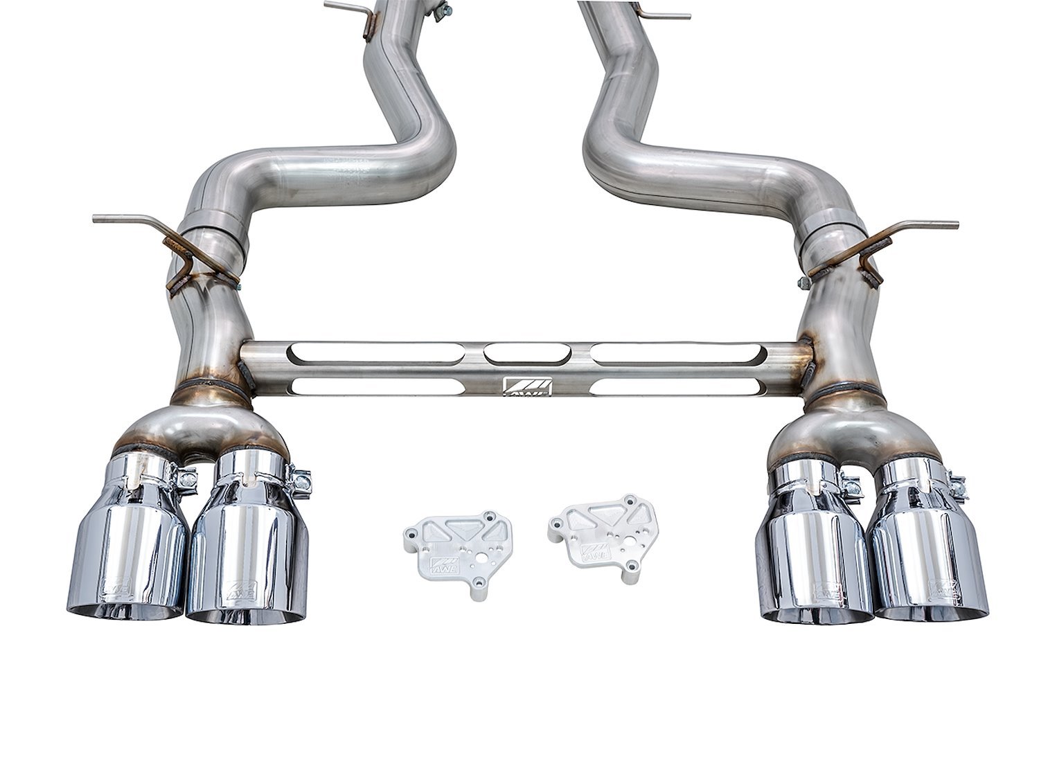 AWE Track Edition Cat-back Exhaust for BMW F8X M3/M4 - Chrome Silver