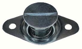 Self-Ejecting Quarter-Turn DZUS Button Fasteners Slotted Head, 7/16 in. Diameter x .600 in. Grip - Cadmium-Plated Steel Finish