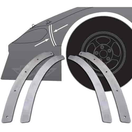 Fender-To-Nose Back-up Plate Kit for ABC Nextgen, 2020-LMSC, NA Sportsman Race Car Body [Aluminum]