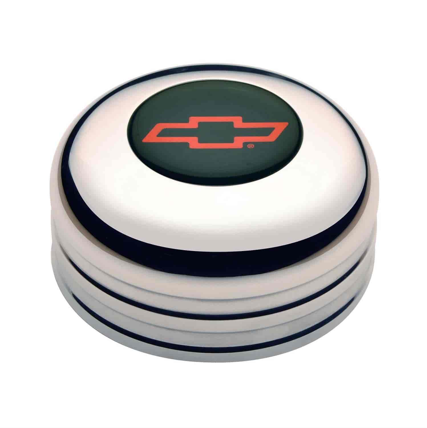 Chevy Red Bow-Tie Lo Profile Horn Button Billet w/Spacer & Color Emblem