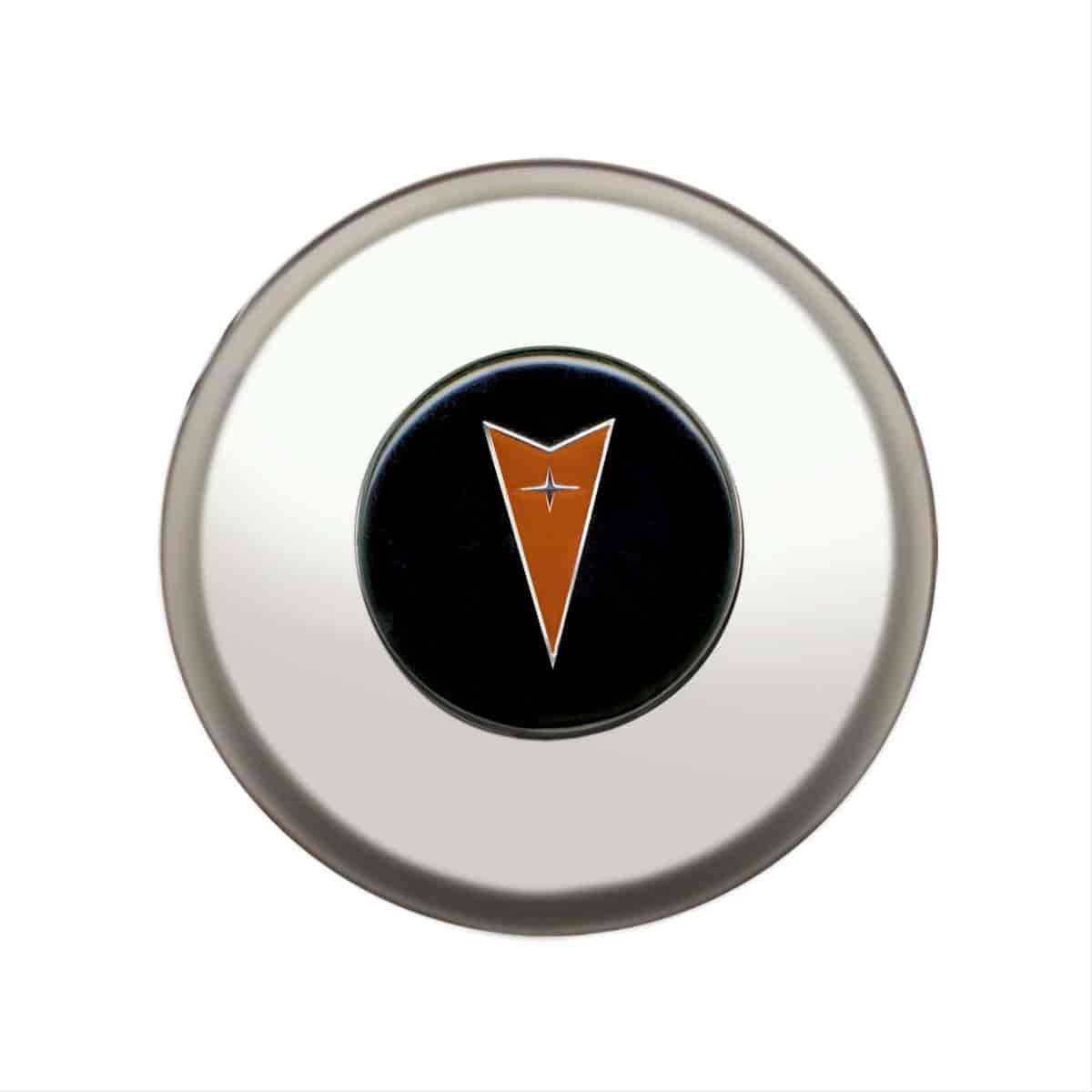 GT3 Gasser/Euro Style Horn Button Pontiac Logo Colored Smooth Style