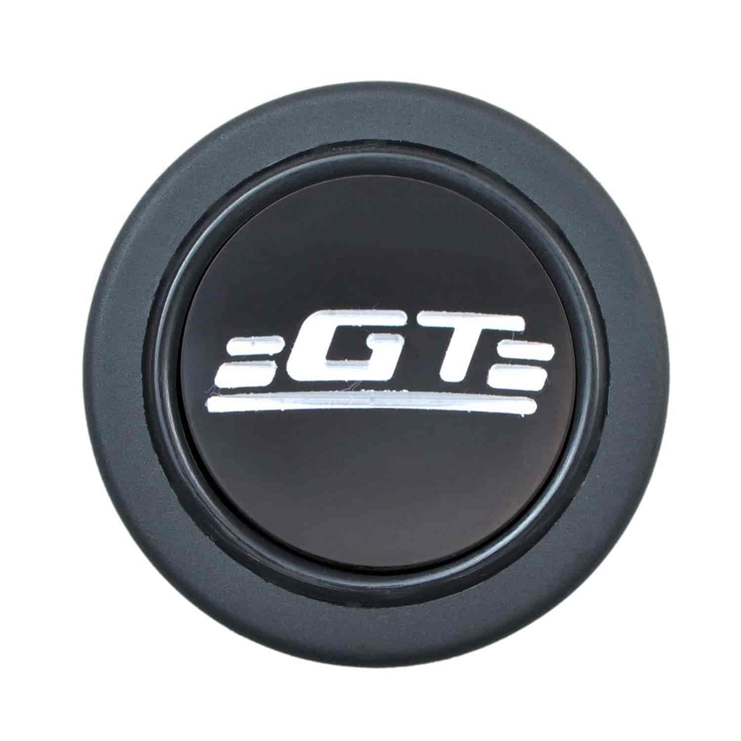 Euro Horn Button GT Emblem - Black Anodized