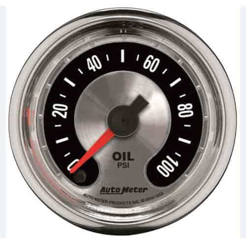 American Muscle Oil Pressure Gauge 2-1/16" Electrical (Full Sweep)