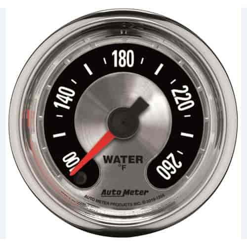 American Muscle Water Temperature Gauge 2-1/16" Electrical (Full Sweep)