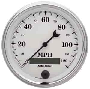Old Tyme White II Speedometer 3-3/8" Electrical