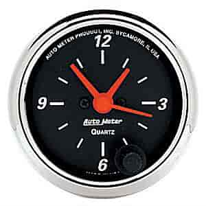 Designer Black Clock 2-1/16" Electrical