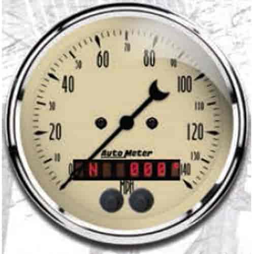 Antique Beige Speedometer 3-3/8" Electrical