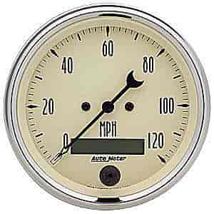 Antique Beige Speedometer 3-3/8" Electrical