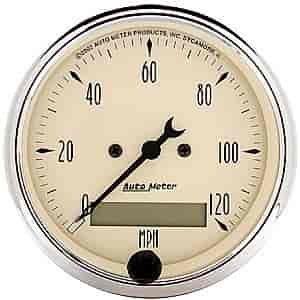 Antique Beige Speedometer 3-1/8" Electrical