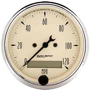 Antique Beige Speedometer 3-1/8" Electrical