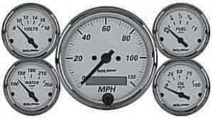 American Platinum 5-Gauge Kit 3-1/8" Electrical Speedometer (120 mph)