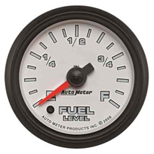 GAUGE FUEL LEVEL 2 1/16 0-280 PROGRAMMABLE WHITE PRO-CYCLE