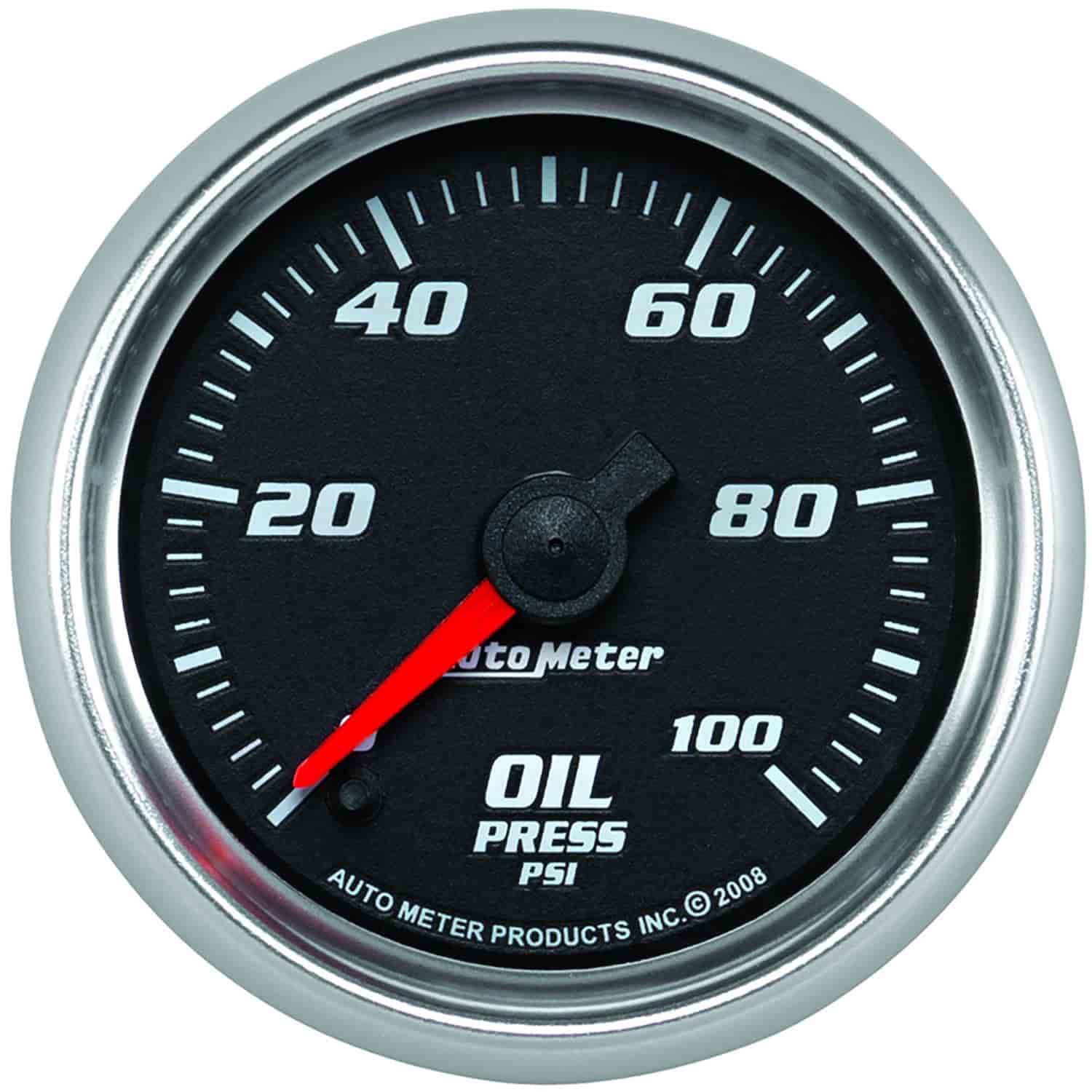Pro-Cycle Oil Pressure Gauge 2-1/16" 100 psi