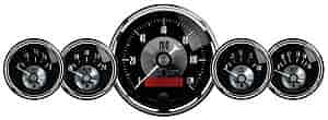 Black Diamond 5-Gauge Kit 3-3/8" Speedometer w/Digital Odometer (120 mph)