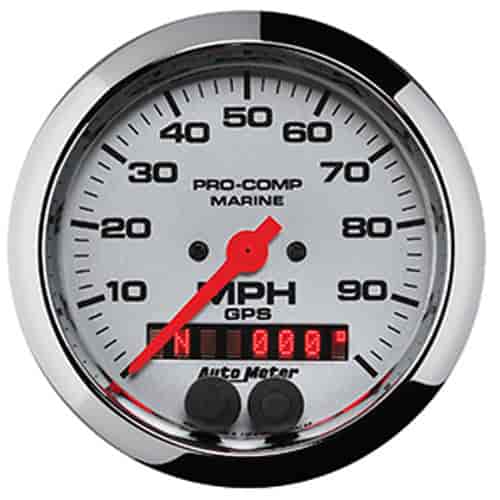 Pro-Comp Ultra Lite Marine Speedometer Diameter: 3-3/8"