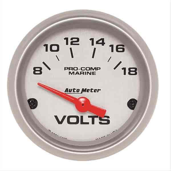 Pro-Comp Ultra Lite Marine Voltmeter Diameter: 2-1/16"
