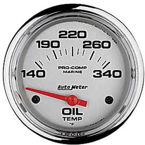 Pro-Comp Ultra Lite Marine Oil Temperature Gauge Diameter: 2-5/8"
