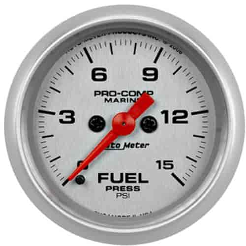 Pro-Comp Ultra Lite Marine Fuel Pressure Gauge Diameter: 2-1/16"
