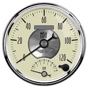 Antique Ivory Speedo/Tach Combo 5" Electrical