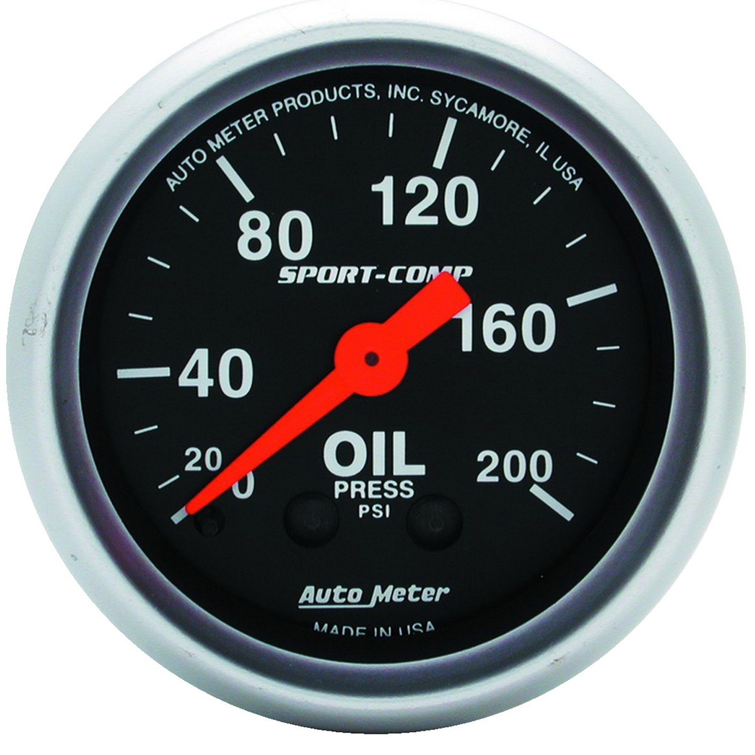 Sport-Comp Oil Pressure Gauge 2-1/16" Mechanical