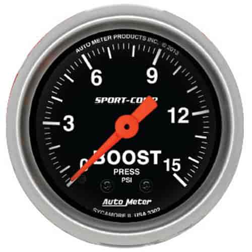 Sport-Comp Boost Gauge 2-1/16" Electrical