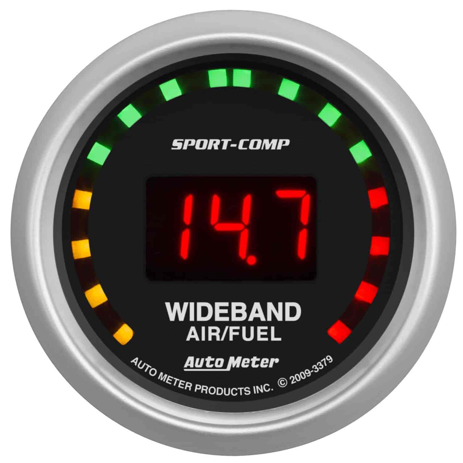 Sport-Comp Wideband Air/Fuel Gauge 2-1/16" Digital