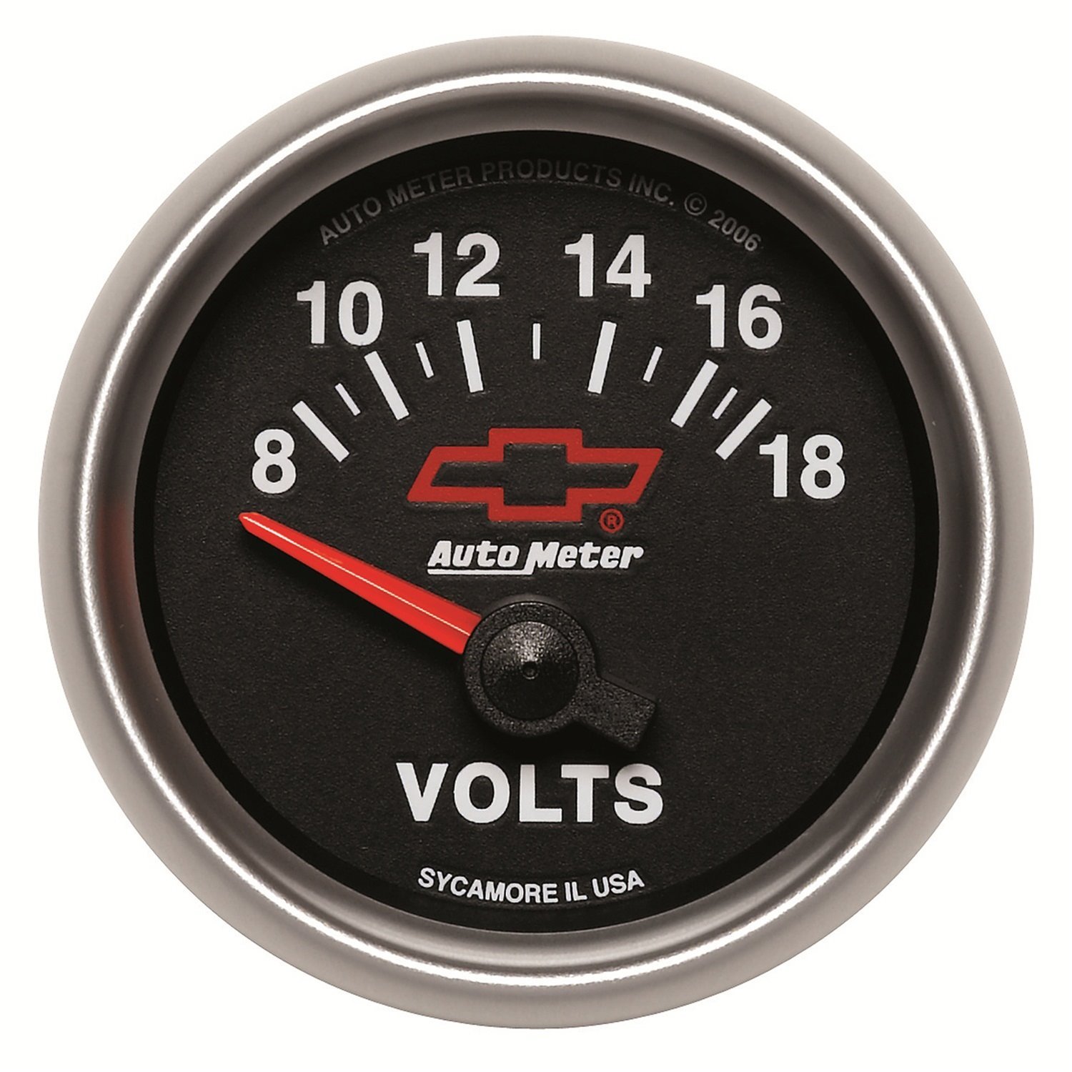 Officially Licensed Chevrolet Performance Voltmeter 2-1/16" Electrical
