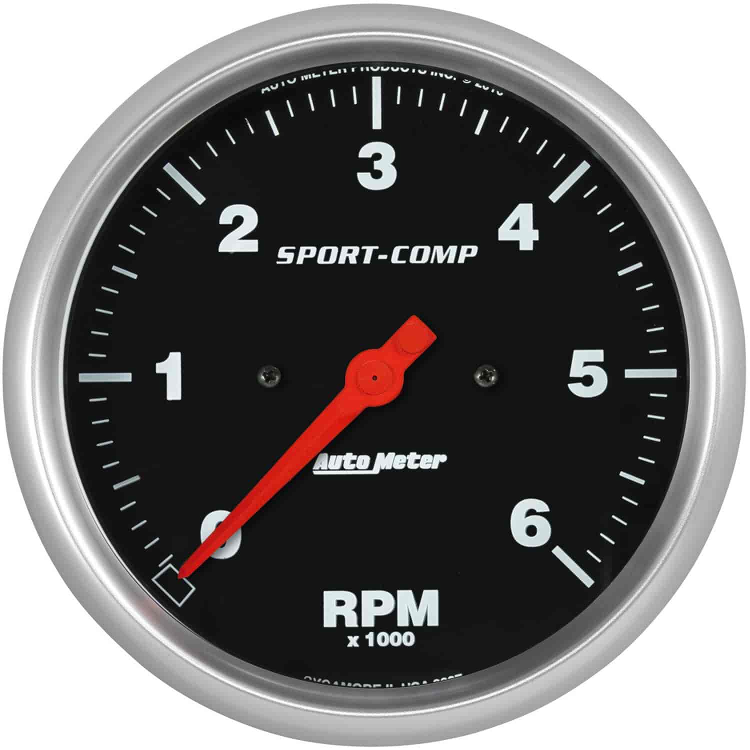 Sport-Comp In-Dash Tachometer 5" Electrical 6,000 RPM