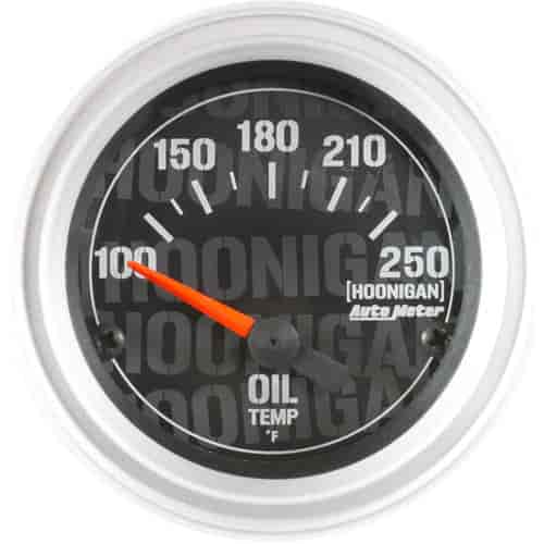 Officially Licensed Hoonigan Oil Temperature Gauge 2-1/16" Electrical (Short Sweep)