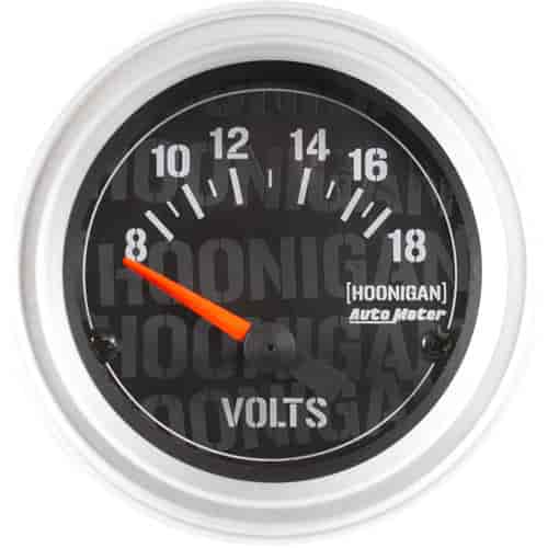 Officially Licensed Hoonigan Voltmeter 2-1/16" Electrical (Short Sweep)
