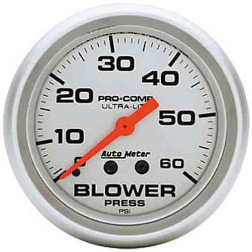 Ultra-Lite Blower Pressure Gauge 2-5/8" mechanical