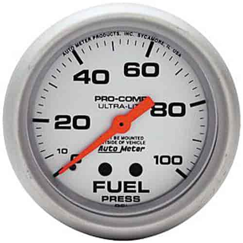 Ultra-Lite Fuel Pressure Gauge 2-5/8" mechanical
