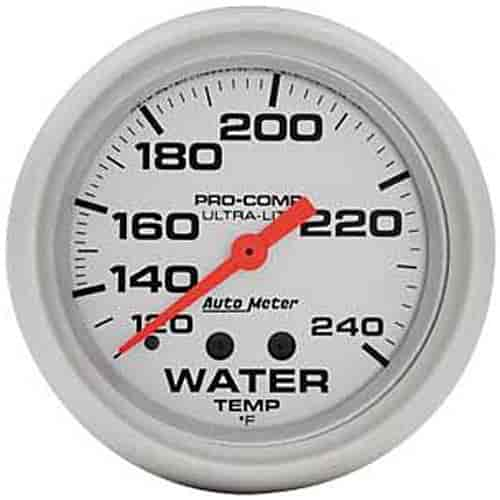 Ultra-Lite Water Temperature Gauge 2-5/8" mechanical