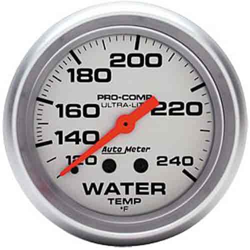 Ultra-Lite Water Temperature Gauge 2-5/8" mechanical