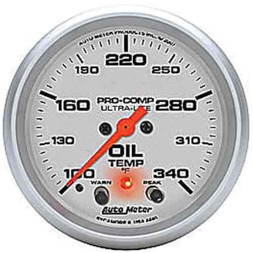 Ultra-Lite Oil Temperature Gauge 2-5/8" electrical