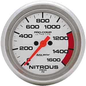 Ultra-Lite Nitrous Pressure Gauge 2-5/8" electrical