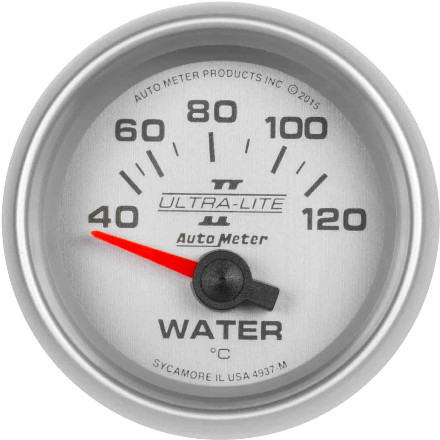 Ultra-Lite II Water Temperature Gauge 2-1/16" short sweep electrical