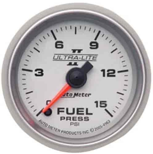 Ultra-Lite II Fuel Pressure Gauge 2-1/16" full sweep electrical