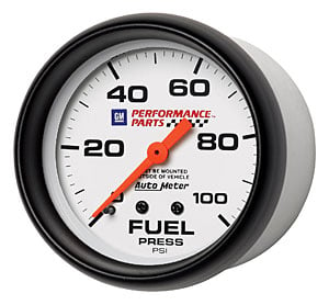GMPP Logo Fuel Pressure Gauge 2-5/8" Mechanical (Full Sweep)