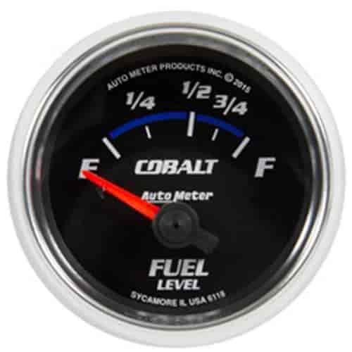 Cobalt Fuel Level Gauge 2-1/16", electrical short sweep