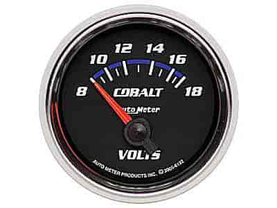 Cobalt Voltmeter 2-1/16" , electrical short sweep