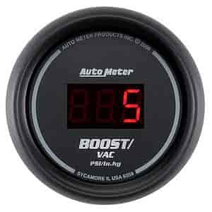 2-1/16" Sport-Comp Digital Vacuum/Boost Gauge 30 Hg/30 psi