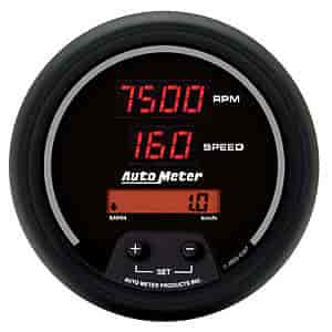 3-3/8" Sport-Comp Digital Tachometer/Speedometer 10,000 RPM/160 mph