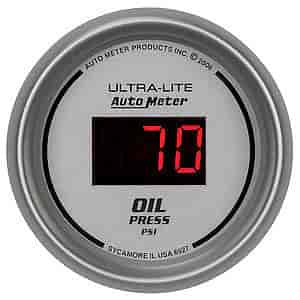2-1/16" Ultra-Lite Digital Oil Pressure Gauge 0-100 psi
