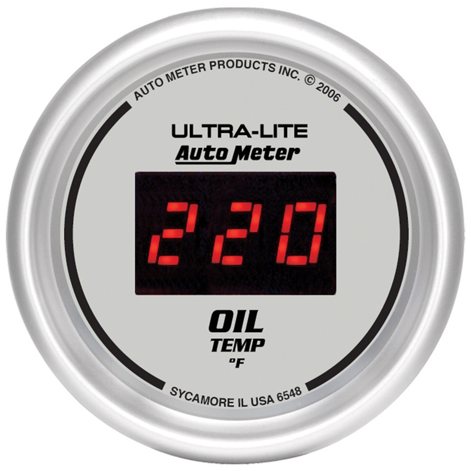 2-1/16" Ultra-Lite Digital Oil Temperature Gauge 0° to 340° F