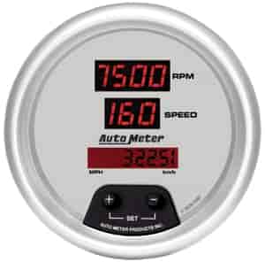 3-3/8" Ultra-Lite Digital Tachometer/Speedometer 10,000 RPM/160 mph