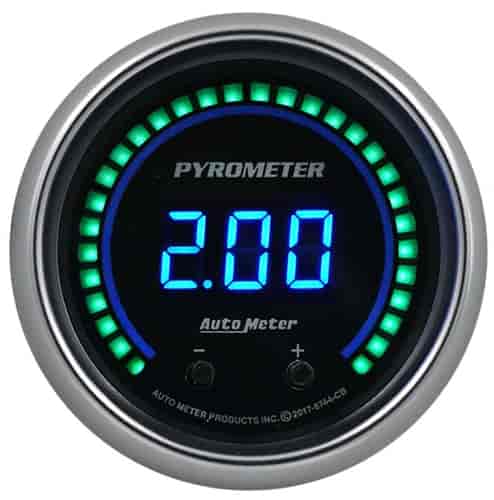 Cobalt Elite Digital Pyrometer (EGT)  Gauge 2-1/16 in. - 2-Channel [0-2000 Degrees F (1100 Degrees C)]